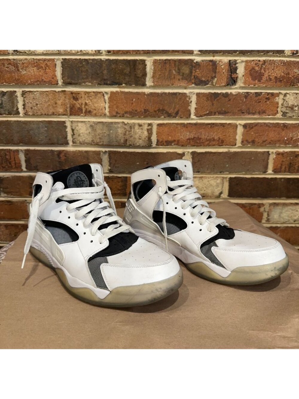 Nike Air Flight Huarache White Ice Mens 12 Basketball Shoes Sneakers 705005-100